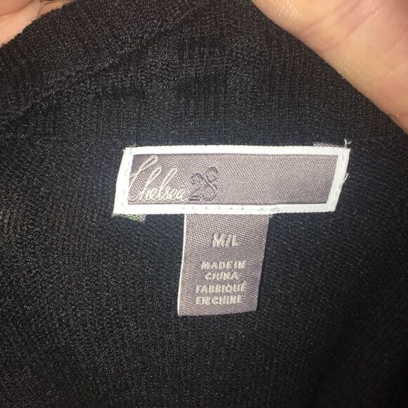 Chelsea28 M/L Stitchfix black open front cardigan - Picture 3 of 3